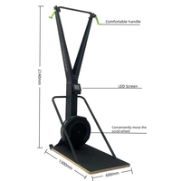 Appareil de Rameur à Résistance en Acier pour la Maison, Équipement de Fitness Cardio Portable et Durable pour l'Intérieur