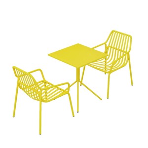 Outdoor Garden Metal <b>Table</b> And <b>Chairs</b> Set Modern Weather Resistant For Balcony Cafe Terrace - Product Image 5