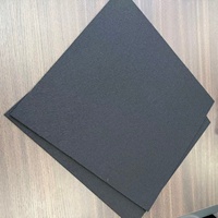 Großhandel 100% Polyester Weich gefütterte schwarze Kreuzfilzplatte – Glatter Nadelfilzstoff für handgefertigte Lederwaren und Bastelunterlagen