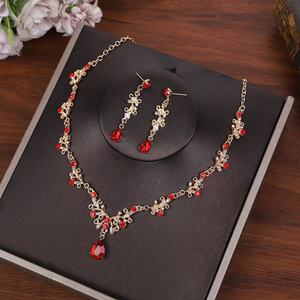 Conjunto de Joyería de 2 Piezas, Collar y Aretes de Aleación de Circonio, Accesorio Elegante y Sofisticado para Vestidos Formales - Product Image 3