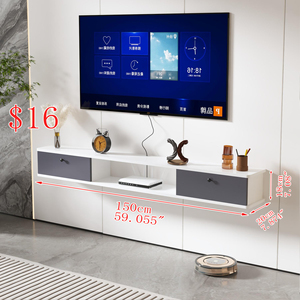 Armoire Murale Suspendue Simple et Moderne pour Chambre, Étagère Murale de Rangement, <span class=keywords><strong>Meuble</strong></span> <span class=keywords><strong>TV</strong></span> Mural - Product Image 3