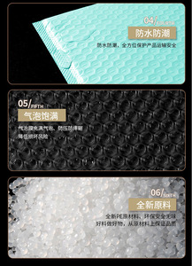 Sobre de burbujas de polietileno ecológico de 4 mil de grosor con acabado mate e impresión a color para embalaje y envío de ropa - Product Image 4