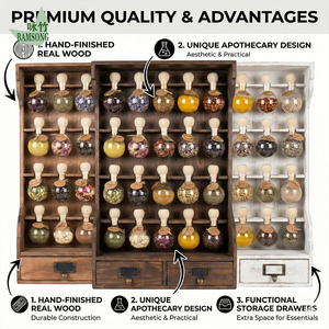 <span class=keywords><strong>Étagère</strong></span> <span class=keywords><strong>murale</strong></span> rustique en bambou pour 28 bouteilles d'épices, style apothicaire, pour <span class=keywords><strong>cuisine</strong></span> et garde-manger - Product Image 3
