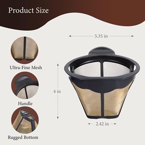 Panier-filtre à café réutilisable, remplacement permanent pour la cafetière Nin.ja CM300 CM305 <span class=keywords><strong>CM360</strong></span> CM371 CM400 - Product Image 2