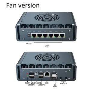 Intel 12. Generation Firewall-Router N100 DDR5 NVMe 6x i226-V 2.5G lüfterloser Mini-PC RJ45 COM pfSense OPNsense PVE Industriecomputer