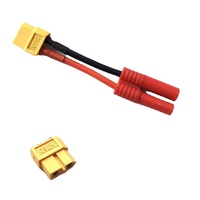 Connecteurs adaptateurs XT60 EC5 EC3 T Deans 4.0mm 3.5MM JST SM Tamiya Femelle vers Mâle 10 12 14 16Awg 10cm pour batterie Lipo RC