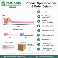 Juguete de Peluche para Perro con Forma de Elefante, 66 cm, Juguete Interactivo para Jalar, Pelaje Largo y Suave para Perros Pequeños/Medianos, Uso Diario, Venta al Por Mayor OEM