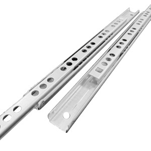 कारखाने की आपूर्ति 17mm विस्तृत पूर्ण विस्तार रेल दो तरह खींच दूरबीन चैनल भारी ड्यूटी दोहरे उद्देश्य दराज स्लाइड - Product Image 5