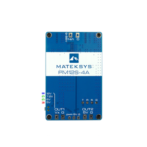 Módulo de Alimentación Mateksys PM12S-4A, Entrada de 9-55V, Doble BEC, Salida de 5V/5-12V, 4A Continuos para Aeronaves RC a Gran Escala y Cineplataformas - Product Image 4
