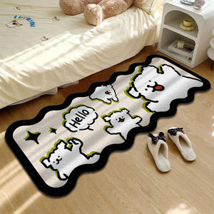 พรมลายสุนัข Wan Xinlong Line รุ่นพิเศษ ขนสัตว์เทียม กันลื่น สำหรับห้องนอน ห้องนั่งเล่น พรมตกแต่งลายสัตว์ ทำความสะอาดง่าย - Product Image 3