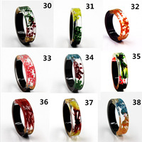 Bagues en bois en résine pour hommes et femmes, bijoux colorés, tendance, créatifs, cadeau de forêt magique, 2020, Offre Spéciale