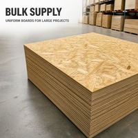 Panneau OSB/4 structurel orienté, panneau OSB imperméable à la colle MDI, revêtement de sol, bardage de toiture, ossature murale