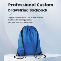 Sac à cordon étanche en nylon à sublimation avec logo personnalisé sac à dos en polyester avec logo sac à cordon pour sport et gym