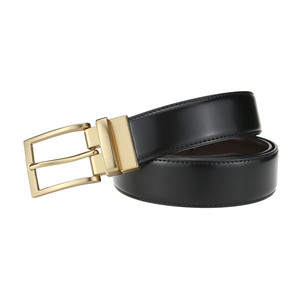Lqbelt เข็มขัดหัวเข็มสำหรับผู้ชายเข็มขัดหนังแท้สีทองสำหรับผู้ชายหัวเข็มขัดหมุนกลับด้านได้โลโก้ตามต้องการจากโรงงาน - Product Image 3