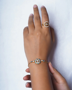 Pulsera de Chakra de la Garganta, Pulsera de Sanación Espiritual, Pulsera de Equilibrio Energético, Joyería de Chakra de Piedra Azul, Pulseras de Diseñador de Moda - Product Image 3