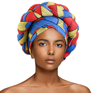 pre tied turban head wrap