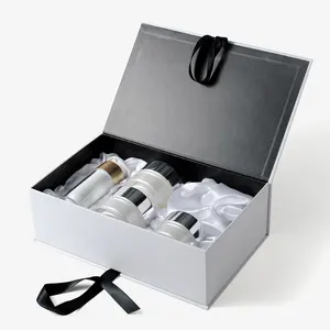 Custom Luxury Skincare Cosmetics Packaging Box for Cosmetics Set Handmade Emballage Cosmetic Rectangle Coated Paper Acceptable