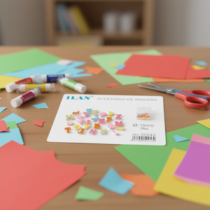 Lettere in Legno Ilan 15mm 26 Pezzi Accessorio per Artigianato - Product Image 2