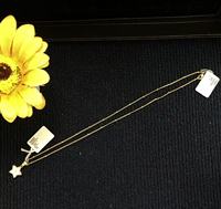 Collier pendentif étoile en argent 925 plaqué or 18 carats, style mignon et simple, cadeau d'anniversaire pour femmes