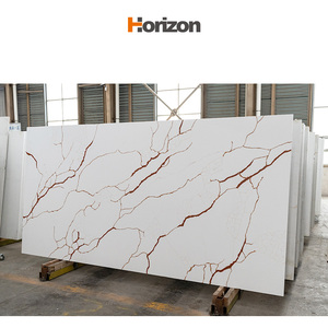 Thạch Anh calacatta sứ gốm đánh bóng thấp silica đá thiết kế mới rút ra Đá Nhân Tạo thạch anh mẫu - Product Image 1