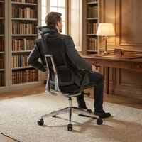 Chaises de bureau ergonomiques X6 Premium avec siège inclinable vers l'avant, dossier réglable, contrôle rapide de la tension, pour usage commercial et domestique
