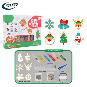 Noël 3D fabrication <span class=keywords><strong>de</strong></span> bijoux jouet filles Kit <span class=keywords><strong>de</strong></span> <span class=keywords><strong>dessin</strong></span> Art cristal colle bricolage artisanat créatif <span class=keywords><strong>pour</strong></span> enfants couleur peinture ensemble - Product Image 6