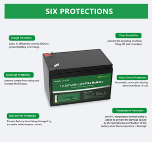 Batterie lithium-ion de haute qualité 12V 12AH, pack de batteries, 6500 cycles, garantie 10 ans, LFP1220 12v 12ah - Product Image 3