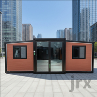 Fabricant chinois de logements intégrés Hebei – Maison conteneur extensible à double aile 20/30/40 pieds, couleurs personnalisables, sûre