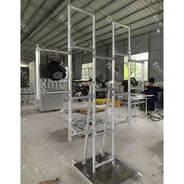 Portable U Frame Truss Aluminum DJ U Shape Lighting Stand Outrigger Base Truss Block Ladder Light Truss Stands