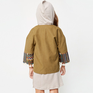 Giacche all'ingrosso all'ingrosso giacche da ragazza Kurti Design Outdoor con maniche a nappa nel negozio Online - Product Image 2