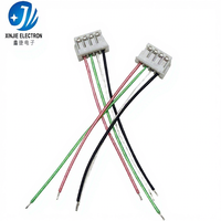 Cableado Personalizado de 4 Pines con Extremo Abierto, Cable Conector de Una Sola Cara con Extremo Estañado para Cableado Electrónico Interno de Electrodomésticos