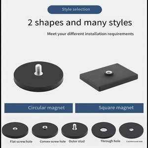 나사산 고무 코팅 냄비 자석이있는 영구 강력 고무 코팅 자석 ndfeb 네오디뮴/네오듐 자석 - Product Image 5