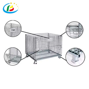 Stacking Pallet Gabbia Per Stoccaggio Bombole Multi Level Warehouse Metal Storage <strong>Cage</strong> Steel 30 Feet Available With Wheels - Product Image 6