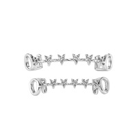 Pour Noël : Grilles dentaires pour hommes en tungstène ajouré, personnalisées, dorées, style étoiles, pour la vente en gros