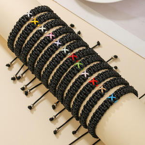 Braided <b>Rope</b> <b>Bracelet</b> Handmade Waxed Thread Adjustable For Men And Women Gift Summer 2025 - Product Image 4