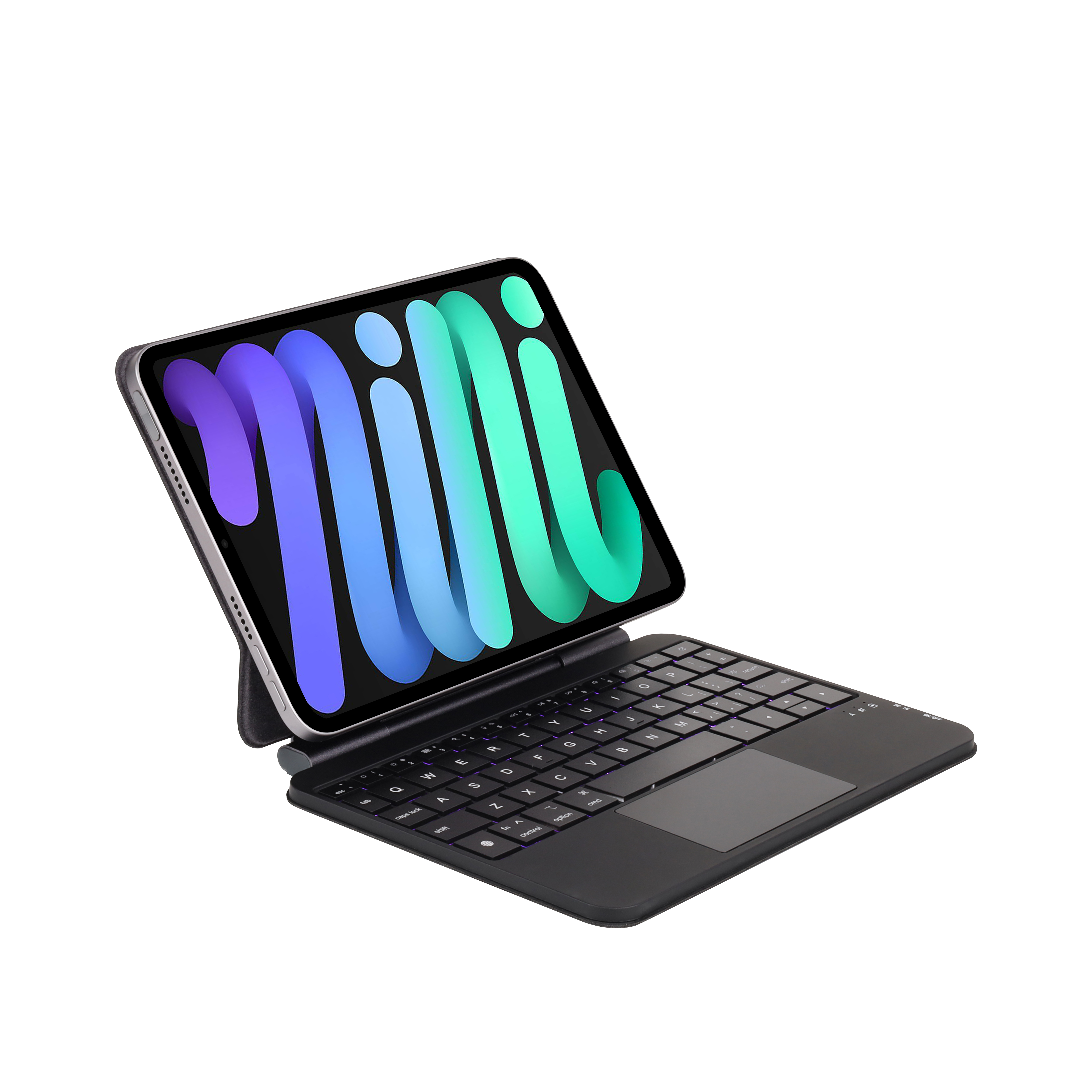 For for Apple Ipad Mini 6 Mini 7 Trackpad Backlit Smart Cover