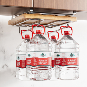Étagère de rangement ou de présentation pour vaisselle en acier inoxydable 304, multifonctionnelle, 5 niveaux, sans perçage, à installer sous l'armoire - Product Image 5