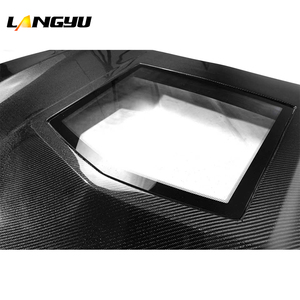 LANGyu Oto Kaporta Parçaları M3 M4 F80 F82 F83 Şeffaf Tarz Karbon Fiber Ön Kaput Kapağı BMW M3 F80 M4 F82 F83 Motor Kaputu için - Product Image 5