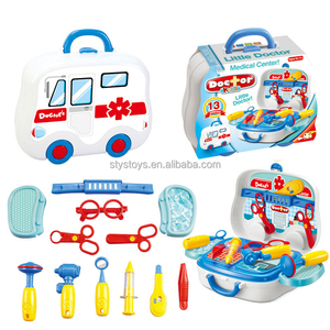 Bộ đồ chơi bác sĩ mô phỏng di động, vali giáo dục, trò chơi giả vờ cho trẻ em, kèm ống nghe và dụng cụ y tế - Product Image 2