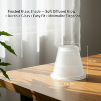 Abat-jour en verre soufflé à la main, style industriel minimaliste traditionnel, écologique, pour la maison et l'hôtel
