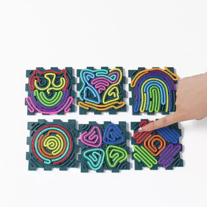 <span class=keywords><strong>2026</strong></span>年流行产品 儿童创意感官玩具 拼接小房子 3D减压感官活动板 - Product Image 2