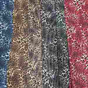 ZSY 레오파드와 치타 프린트 패턴 <span class=keywords><strong>4</strong></span> 방향 스트레치 폴리에스터 스판덱스 얇은 명주 그물 참조 여자 웨딩 드레스를위한 메쉬 원단 - Product Image 2