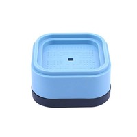 Patins carrés en plastique bleu PTFE, amortisseurs, rehausseurs et anti-humidité pour machines à laver, réfrigérateurs et pulsateurs de tambour