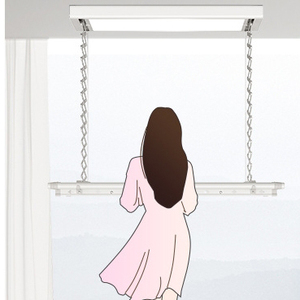 Tendedero de ropa inteligente, ajuste de altura extensible, iluminación extragrande, tendedero de ropa interior - Product Image 5