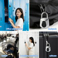 Cadenas à empreintes digitales rechargeable par USB, 20 empreintes digitales, serrure biométrique sans clé pour casier de gym, bagages