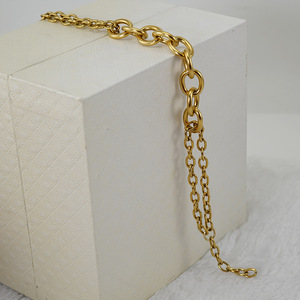 Zogxin O-Chain Bracelet 18K Gold Plated Stainless Steel For Men Women Fashion Jewelry Chain Geometric Design - Product Image 3