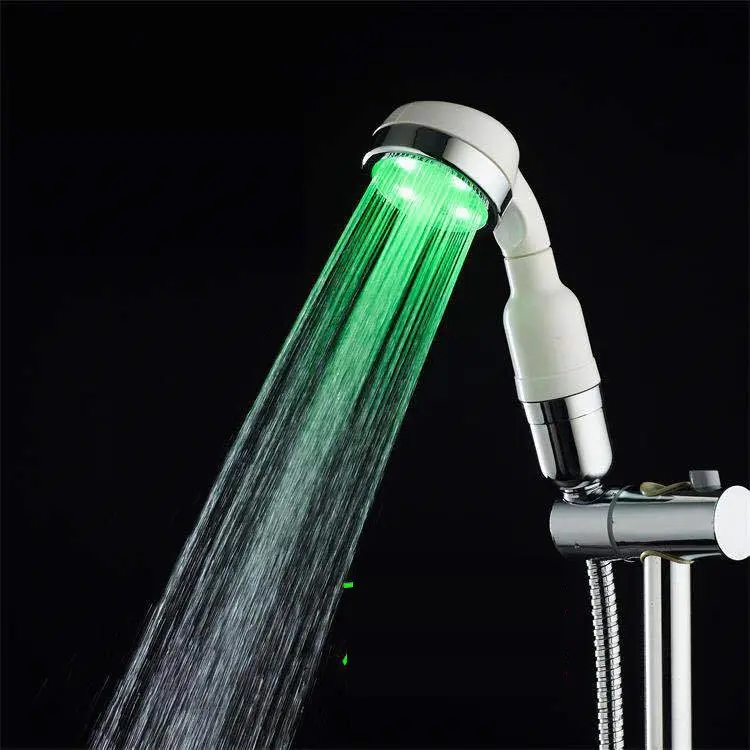 Shower Spray Water Filter 7 Colors Changeable Led Bath Shower Head Light Waterproof Led Shower Light