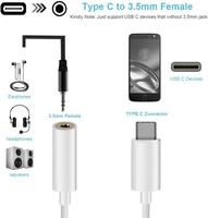 Adaptateur audio haute compatibilité DAC Hi-Fi stéréo USB Type C vers 3,5 mm avec gaine en PVC de 5 mm de diamètre extérieur pour téléphones et iPad