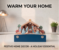 Veilleuse LED 3D en papier découpé Scène de la Nativité, Lampe de bureau décorative, Cadeau de Noël