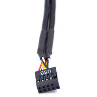 Placa base 9-Pin USB HUB USB 2,0 conector de 9 pines adaptador de puerto Multilier